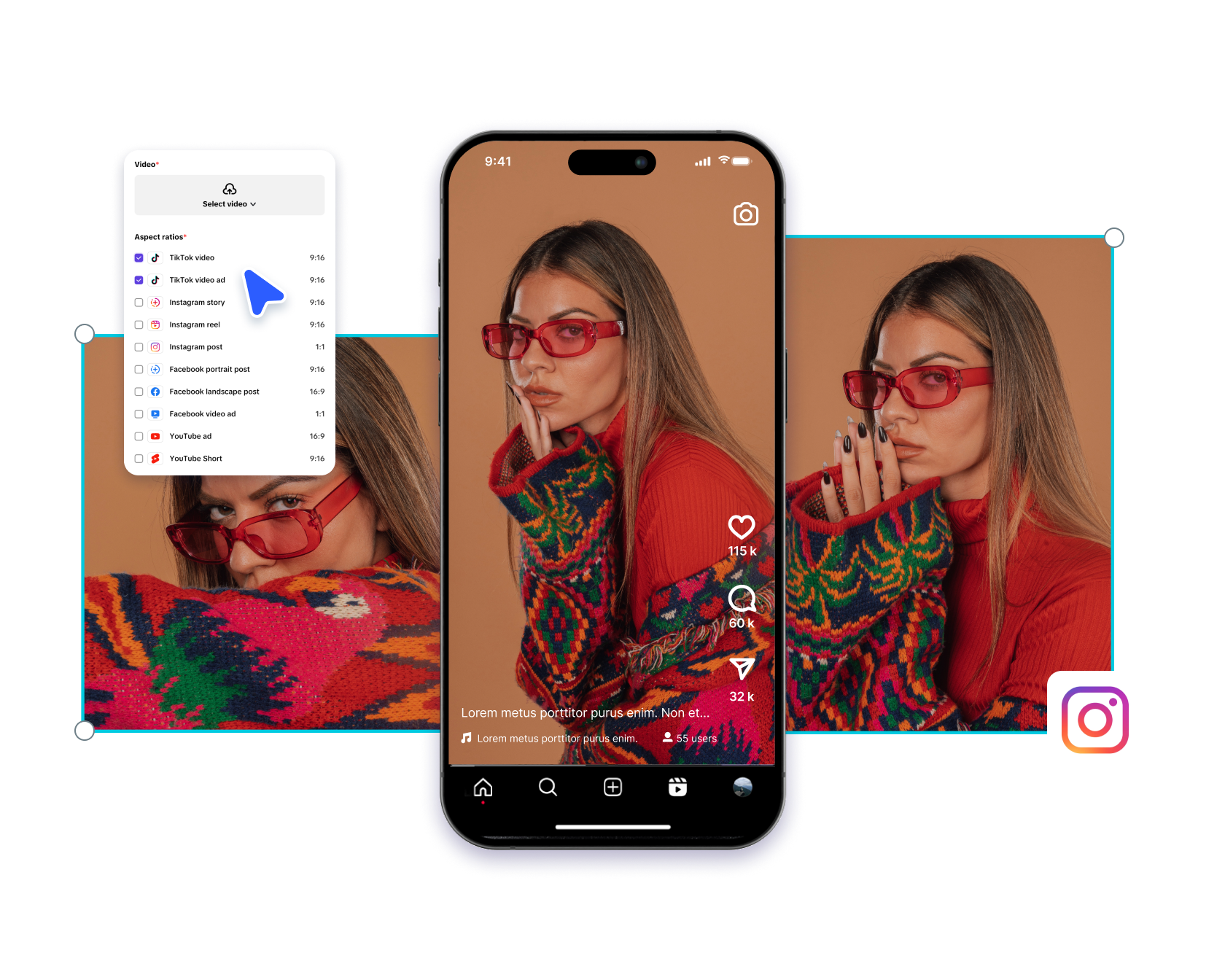 resize video for instagram